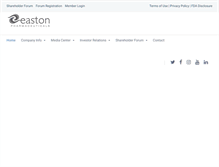 Tablet Screenshot of eastonpharmaceuticalsinc.com